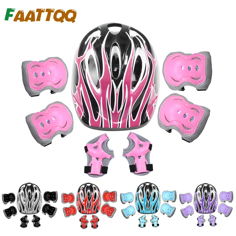 Kids Safety Helmet Set