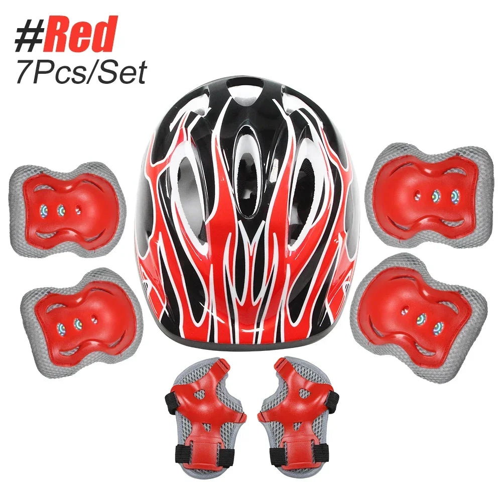 Kids Safety Helmet Set