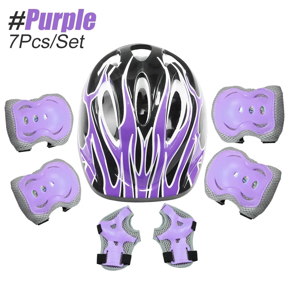 Kids Safety Helmet Set