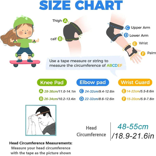 Kids Safety Helmet Set